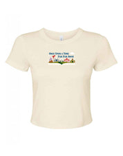 Far Far Away Embroidered Micro Rib Baby Tee