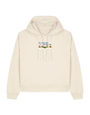 Far Far Away Embroidered Boxy Organic Cotton Hoodie