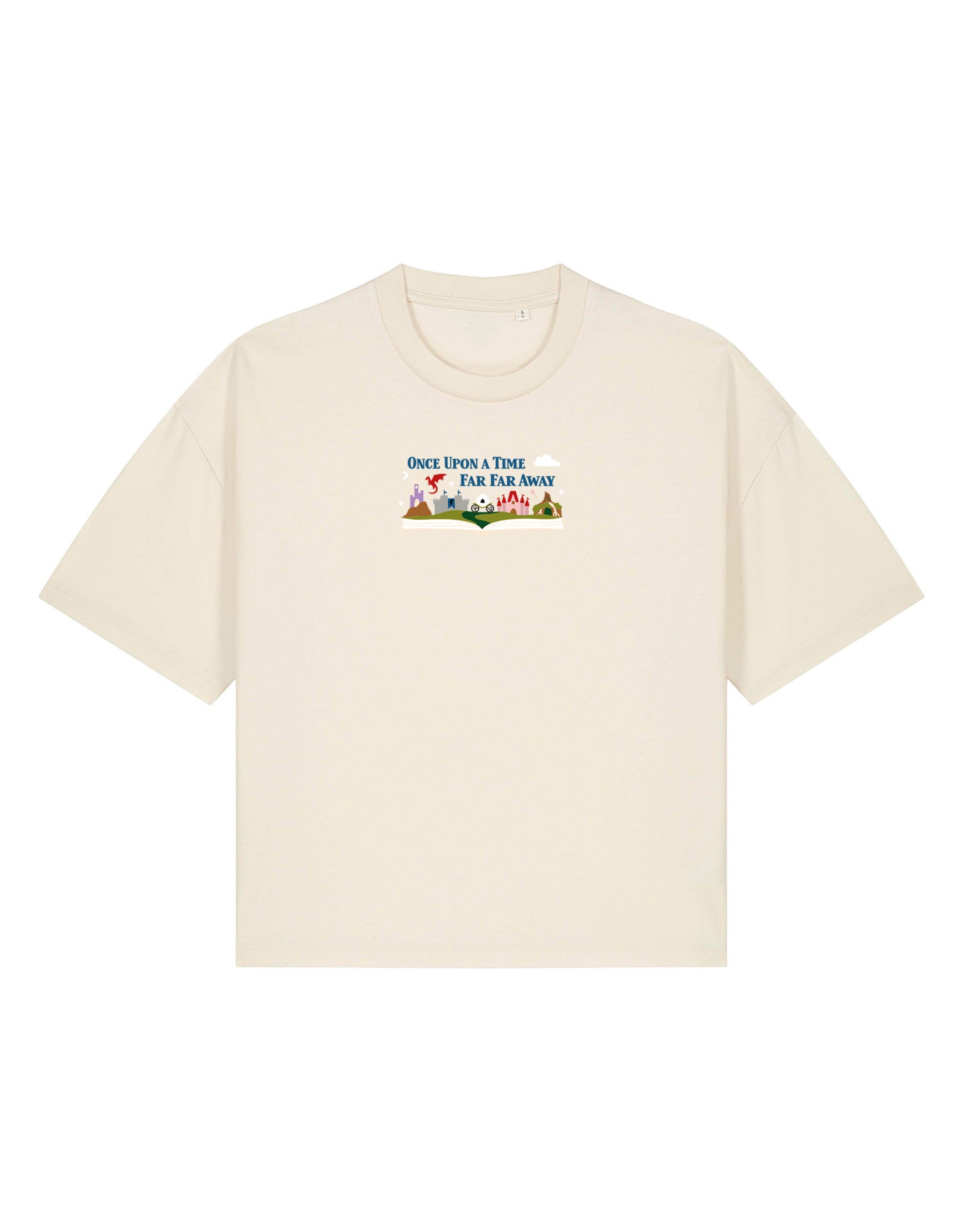Far Far Away Embroidered Boxy Organic Cotton Tee