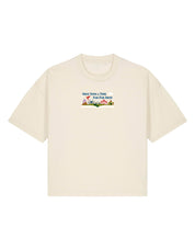 Far Far Away Embroidered Boxy Organic Cotton Tee