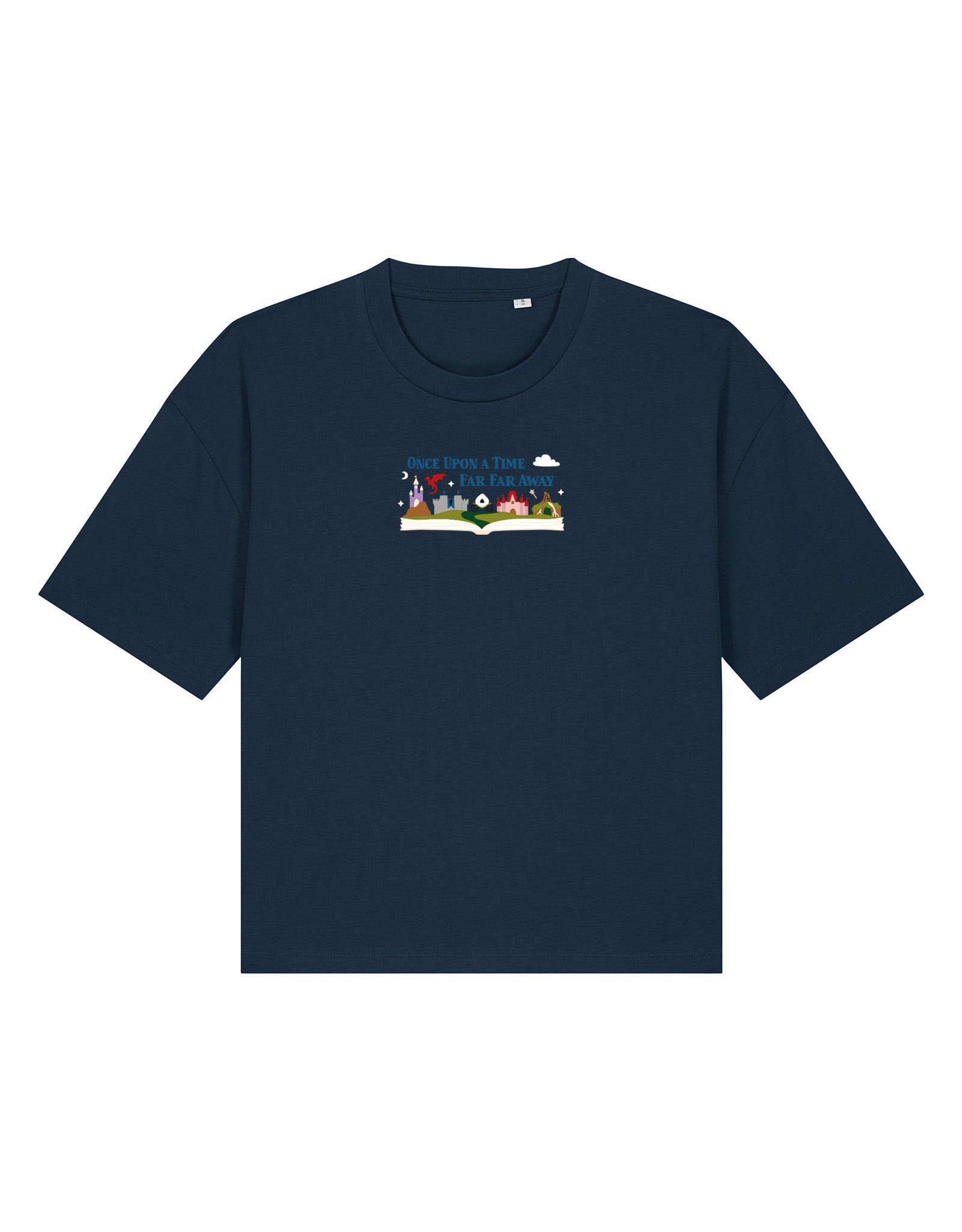 Far Far Away Embroidered Boxy Organic Cotton Tee