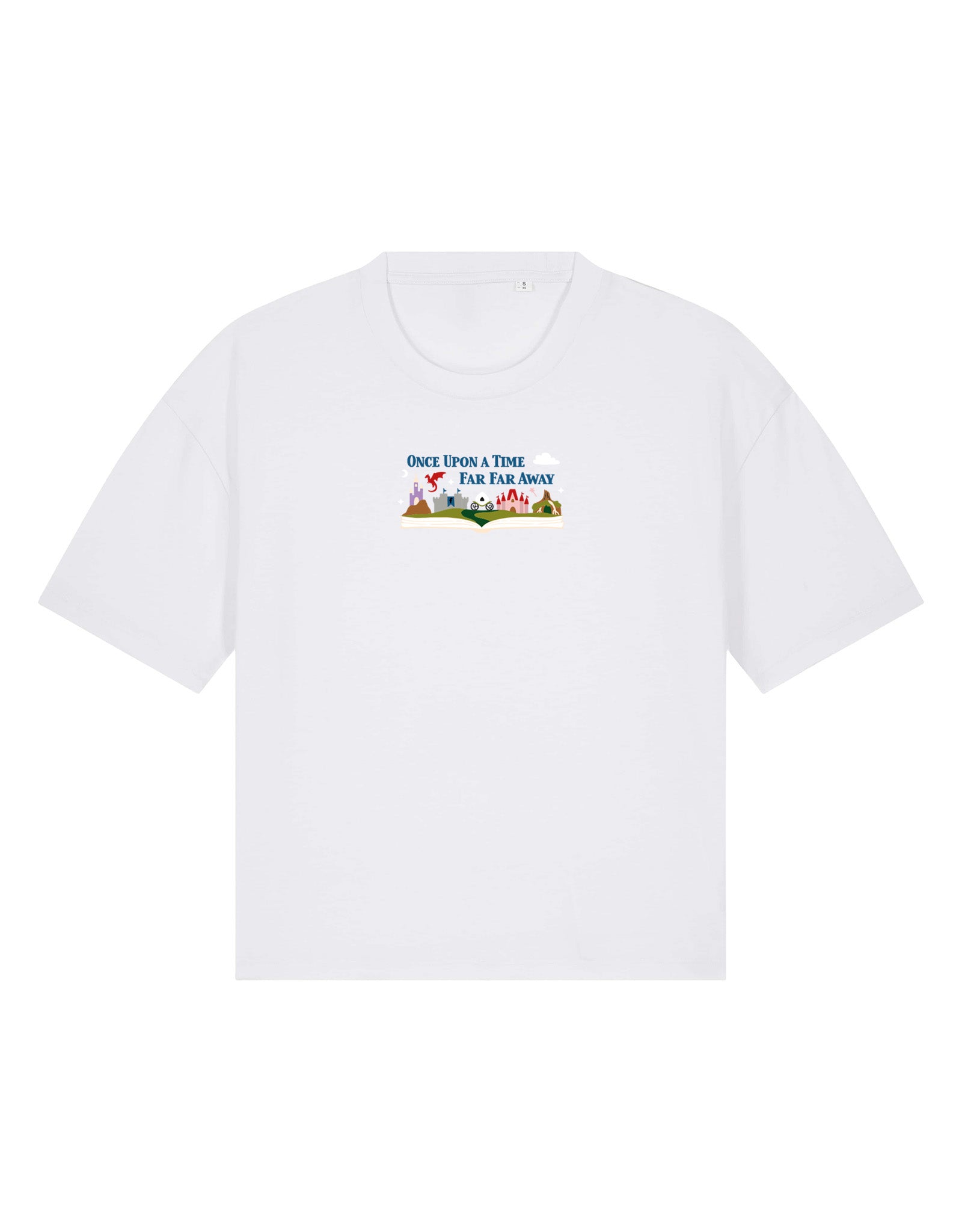 Far Far Away Embroidered Boxy Organic Cotton Tee