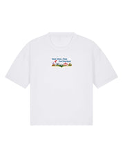 Far Far Away Embroidered Boxy Organic Cotton Tee