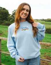 Far Far Away Embroidered Organic Cotton Sweatshirt