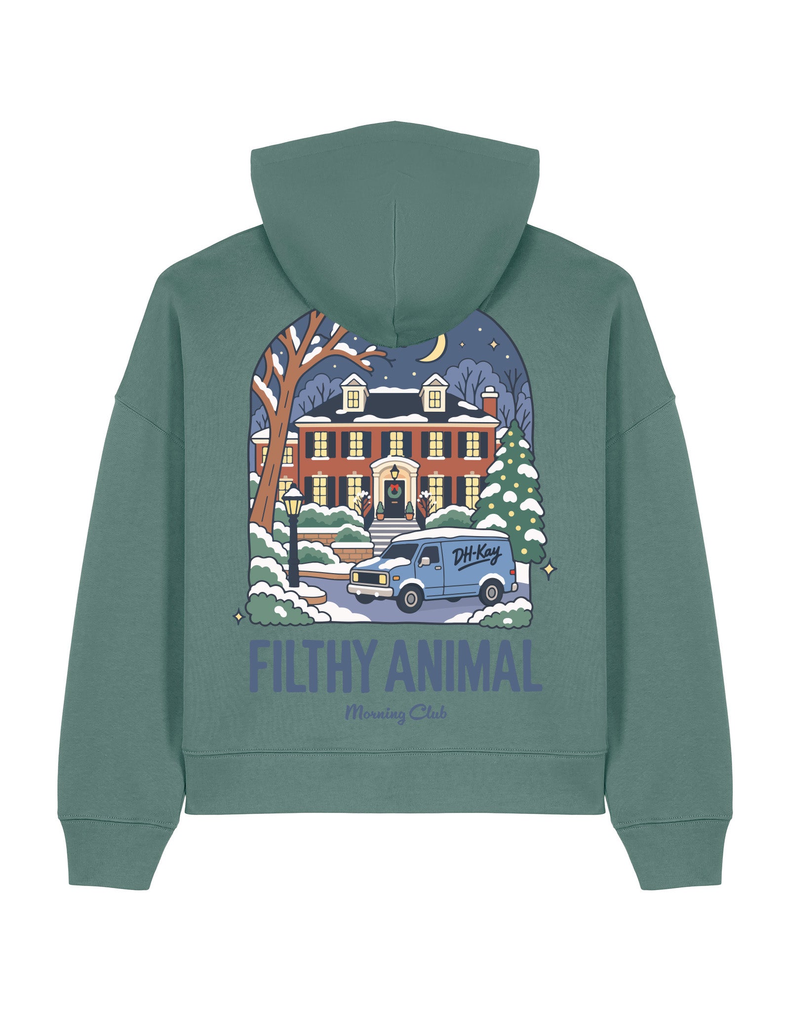 Filthy Animal Printed Boxy Organic Cotton Hoodie