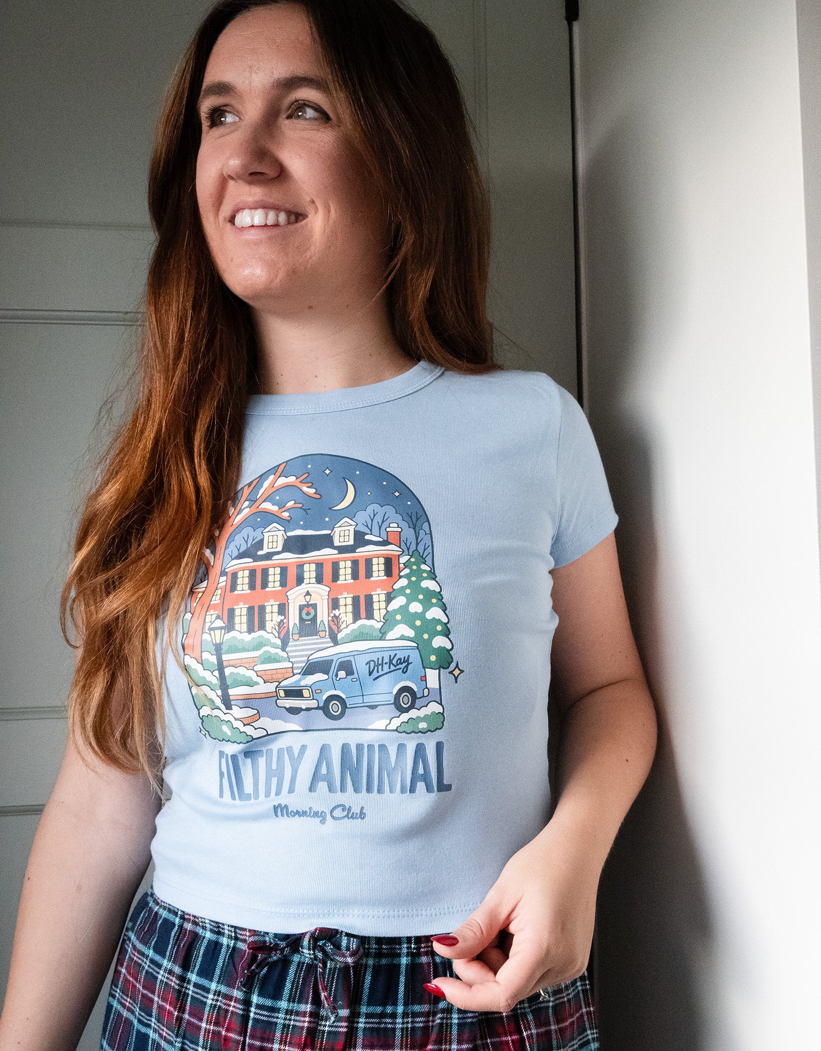 Filthy Animal Printed Micro Rib Baby Tee
