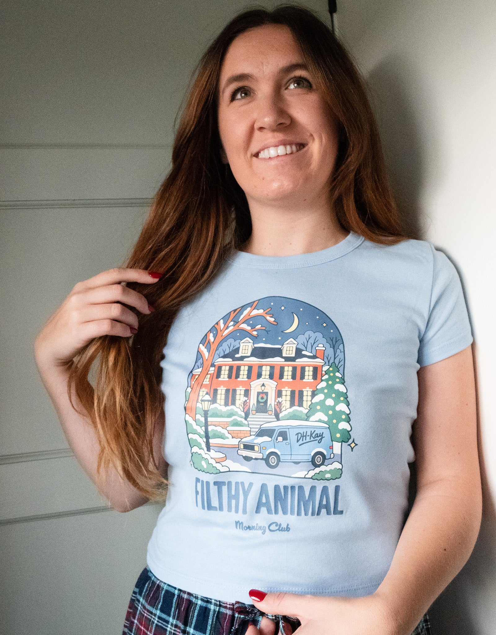 Filthy Animal Printed Micro Rib Baby Tee