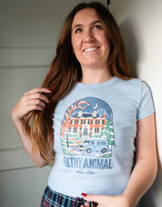 Filthy Animal Printed Micro Rib Baby Tee