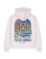 Filthy Animal Printed Boxy Organic Cotton Hoodie