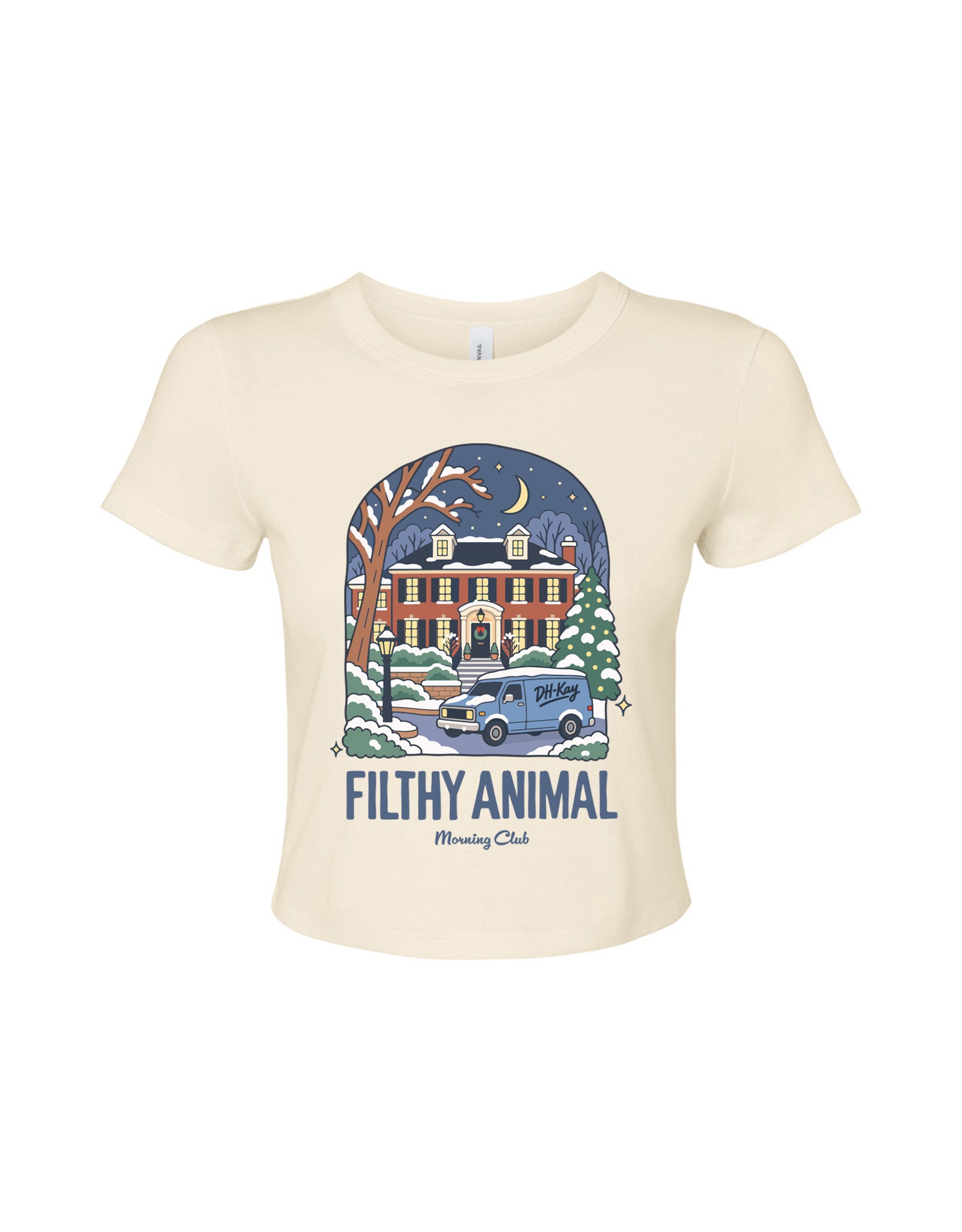 Filthy Animal Printed Micro Rib Baby Tee