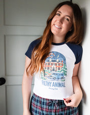 Filthy Animal Printed Micro Rib Baby Tee
