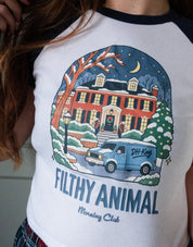 Filthy Animal Printed Micro Rib Baby Tee