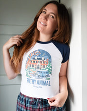 Filthy Animal Printed Micro Rib Baby Tee