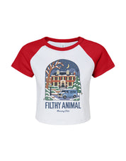Filthy Animal Printed Micro Rib Baby Tee