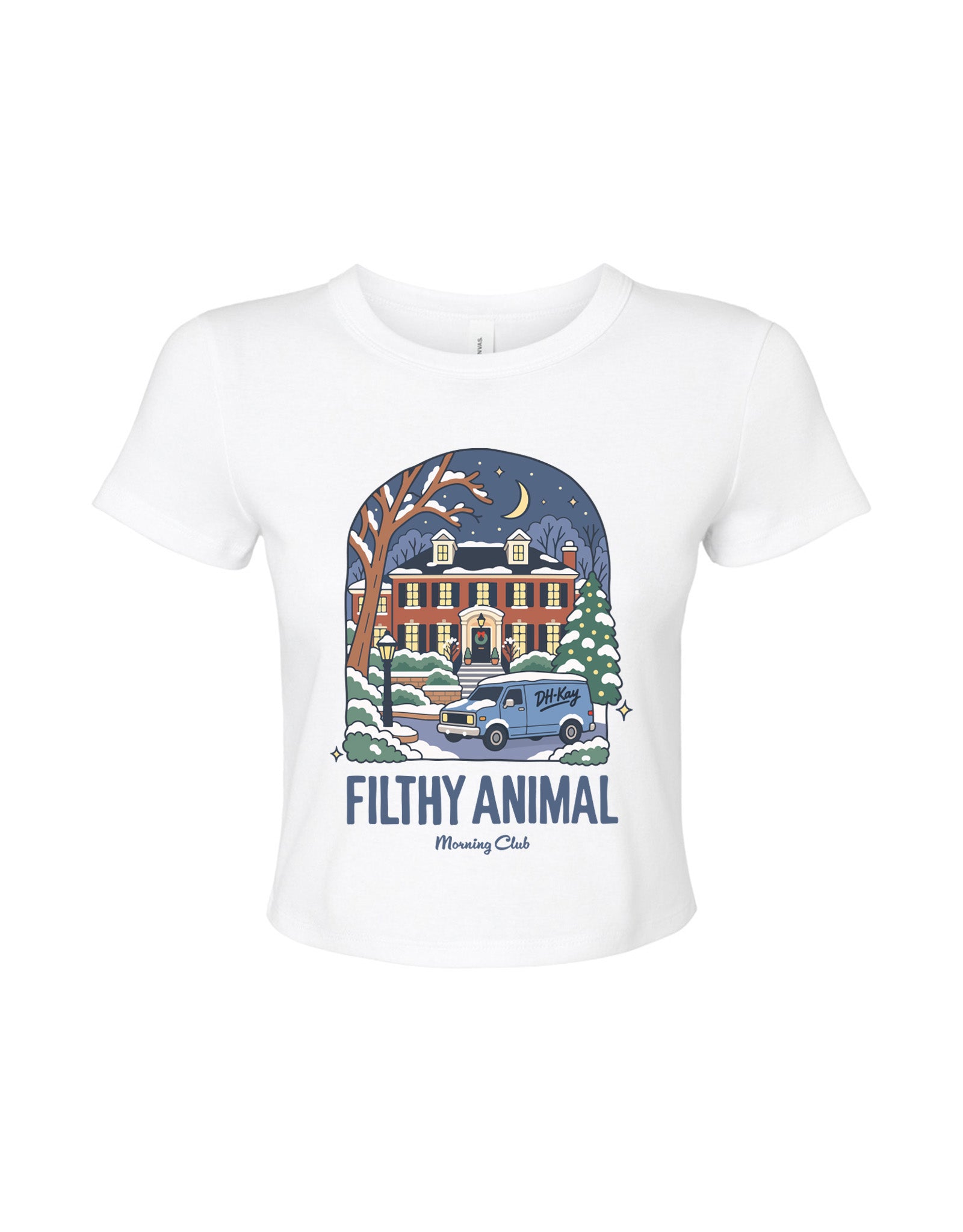 Filthy Animal Printed Micro Rib Baby Tee