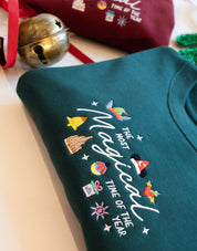 Magical Embroidered Boxy Organic Cotton Hoodie