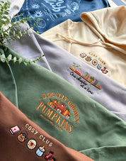 Angus and Thongs Embroidered Boxy Organic Cotton Hoodie