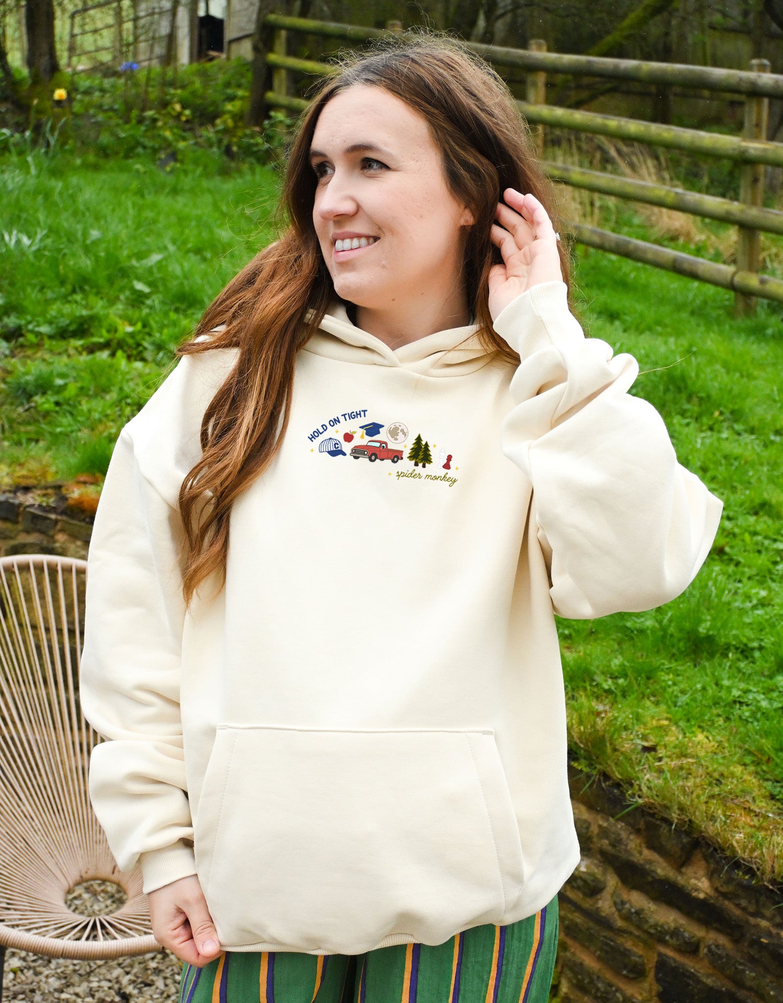 Forks Embroidered Heavyweight Cotton Hoodie