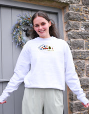 Forks Embroidered Organic Cotton Sweatshirt