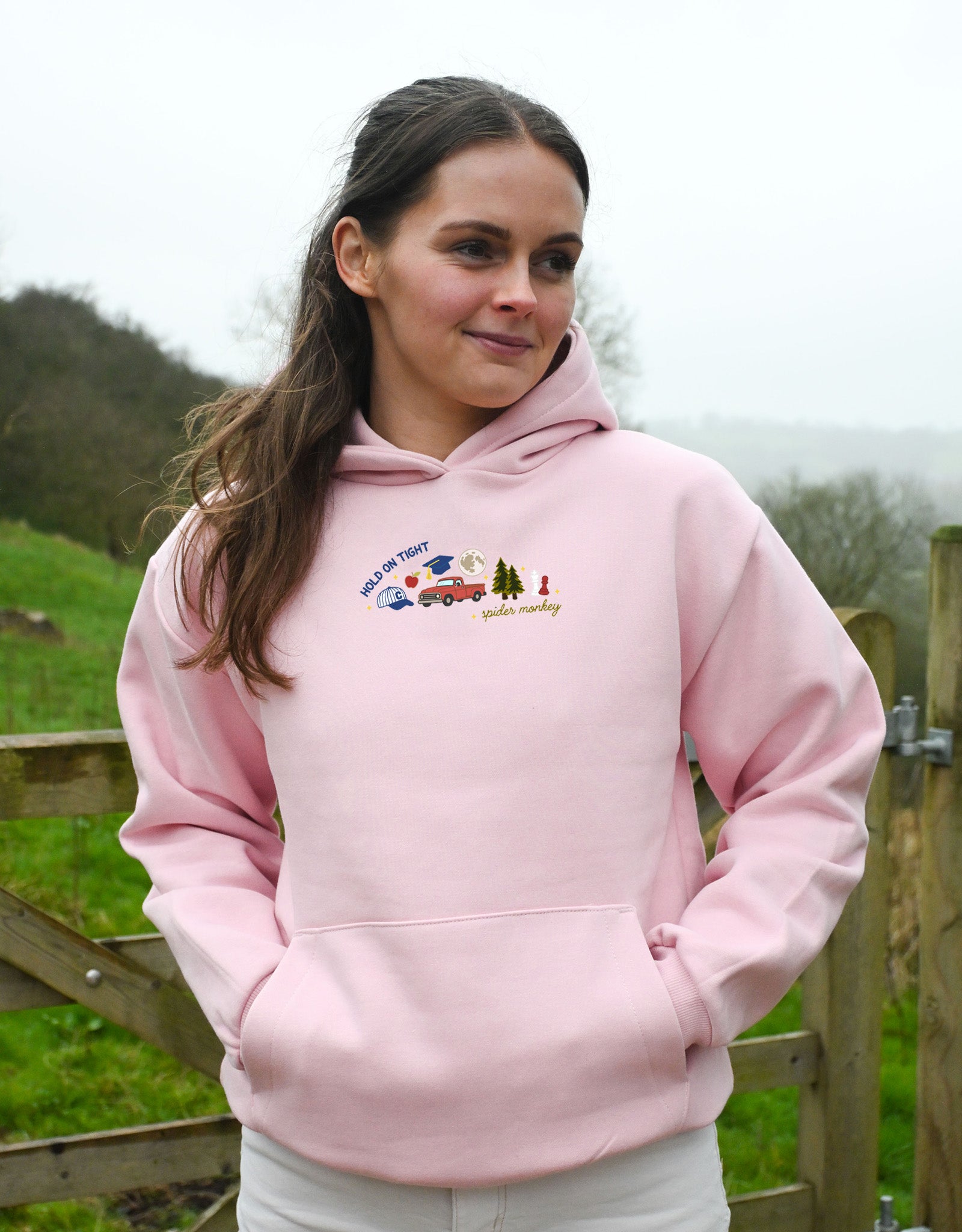 Forks Embroidered Heavyweight Cotton Hoodie