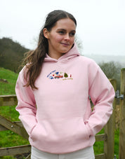 Forks Embroidered Heavyweight Cotton Hoodie