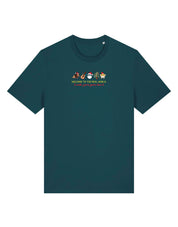 Friend Christmas Embroidered Organic Cotton T-Shirt