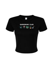 Gardening Club Embroidered Micro Rib Baby Tee