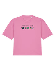 Gardening Club Embroidered Boxy Organic Cotton Tee