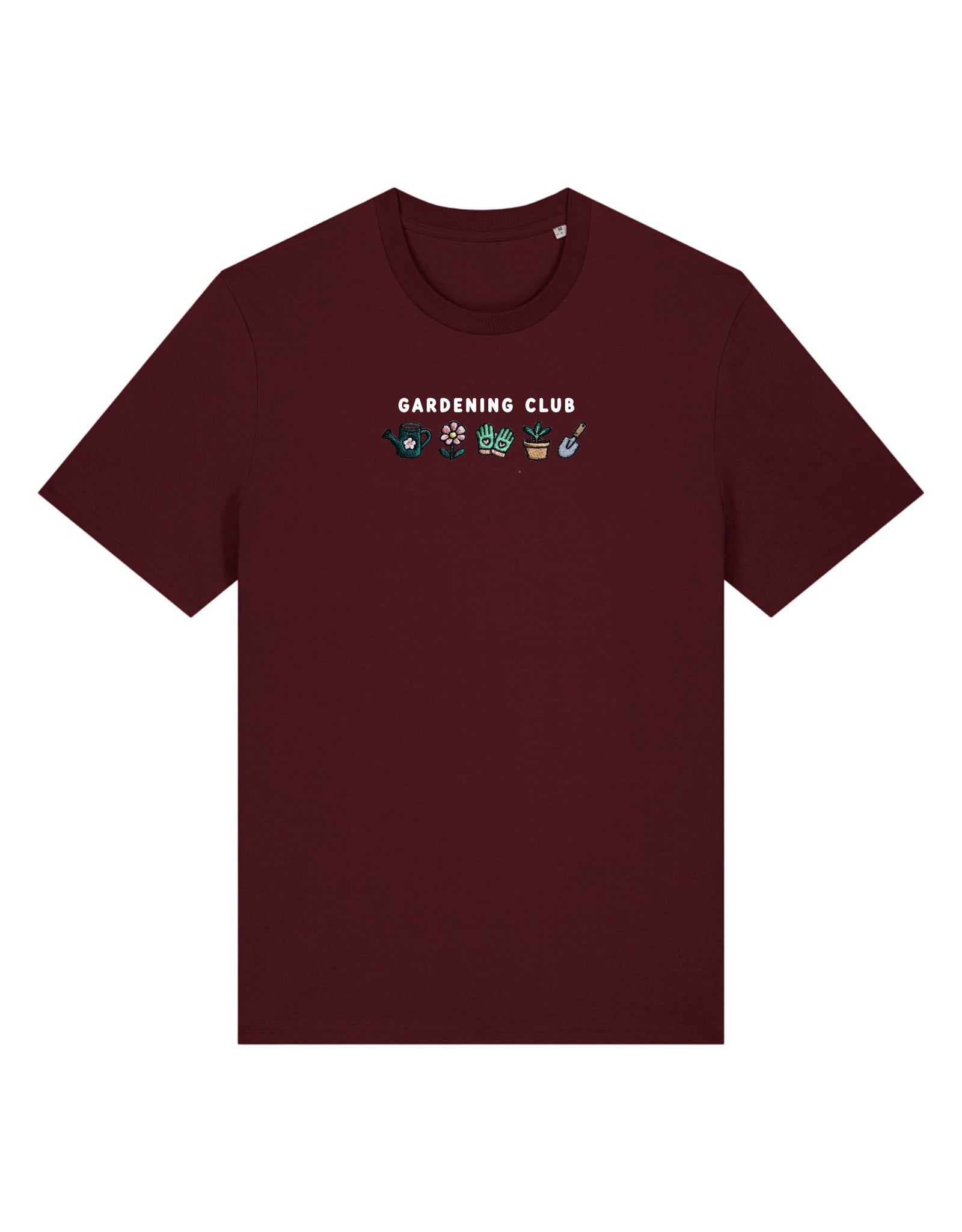 Gardening Club Embroidered Organic Cotton T-Shirt