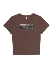 Gardening Club Embroidered Micro Rib Baby Tee