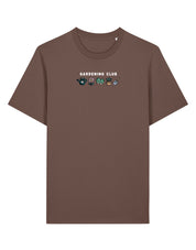 Gardening Club Embroidered Organic Cotton T-Shirt