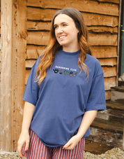Gardening Club Embroidered Oversized Organic Cotton Tee