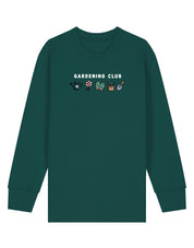 Gardening Club Embroidered Organic Cotton Childrens Sweatshirt
