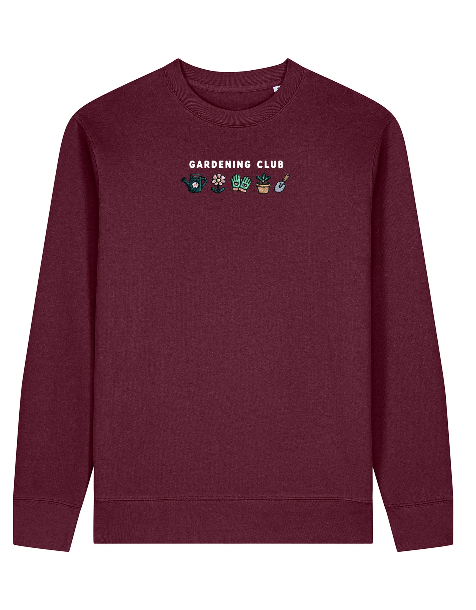 Gardening Club Embroidered Organic Cotton Sweatshirt