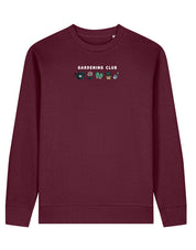 Gardening Club Embroidered Organic Cotton Sweatshirt