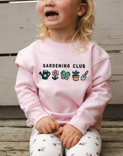 Gardening Club Embroidered Organic Cotton Childrens Sweatshirt