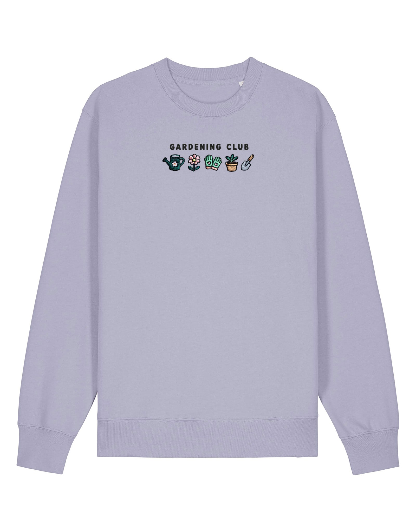 Gardening Club Embroidered Organic Cotton Sweatshirt