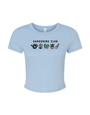 Gardening Club Embroidered Micro Rib Baby Tee
