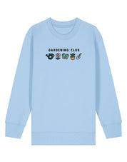 Gardening Club Embroidered Organic Cotton Childrens Sweatshirt