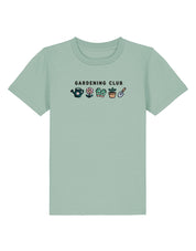 Gardening Club Embroidered Organic Cotton Childrens T-Shirt
