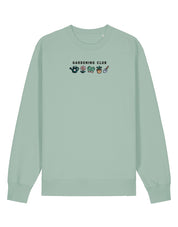 Gardening Club Embroidered Organic Cotton Sweatshirt