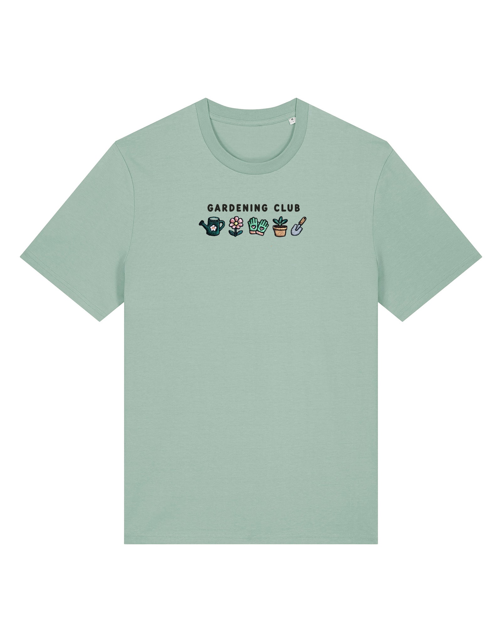Gardening Club Embroidered Organic Cotton T-Shirt