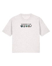 Gardening Club Embroidered Boxy Organic Cotton Tee