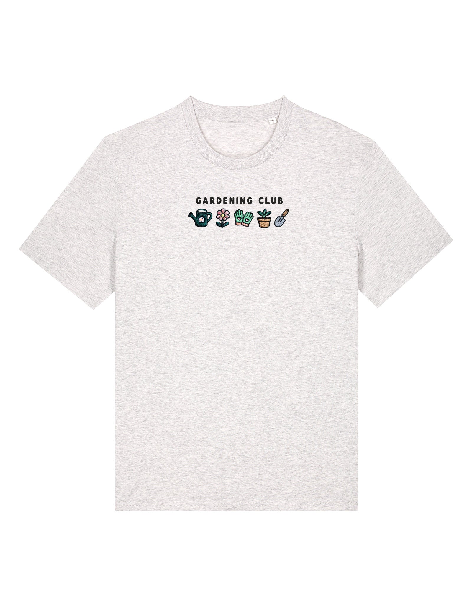 Gardening Club Embroidered Organic Cotton T-Shirt