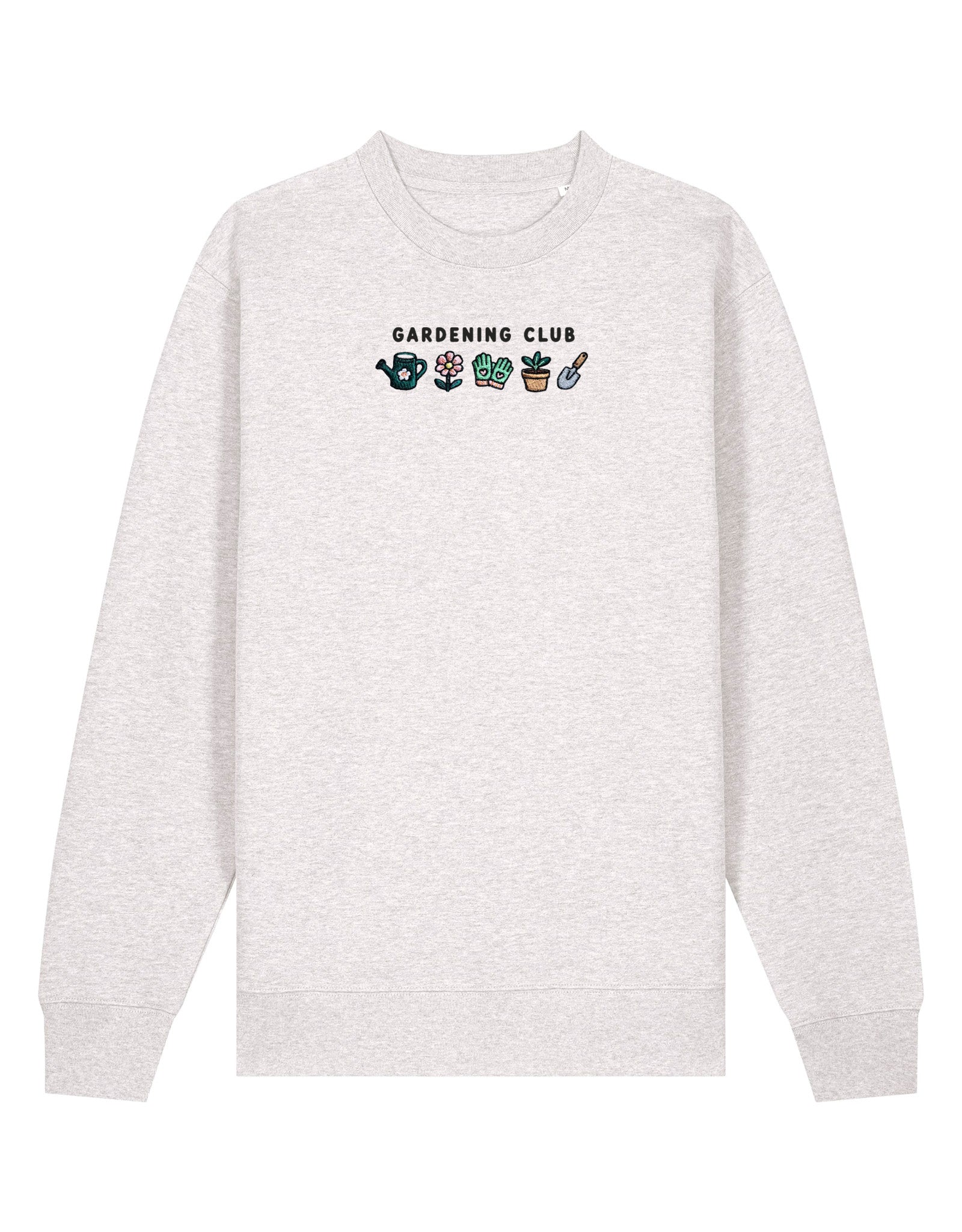 Gardening Club Embroidered Organic Cotton Sweatshirt