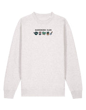 Gardening Club Embroidered Organic Cotton Sweatshirt