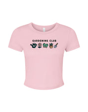 Gardening Club Embroidered Micro Rib Baby Tee