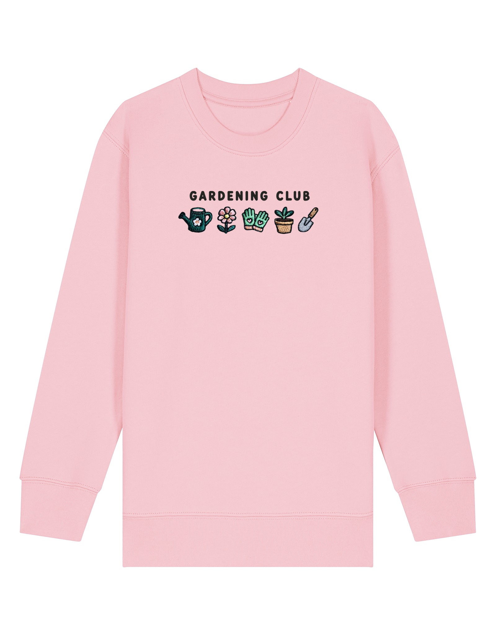 Gardening Club Embroidered Organic Cotton Childrens Sweatshirt