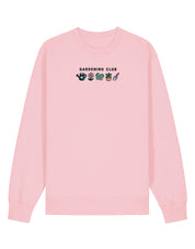 Gardening Club Embroidered Organic Cotton Sweatshirt