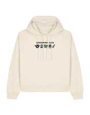Gardening Club Embroidered Boxy Organic Cotton Hoodie